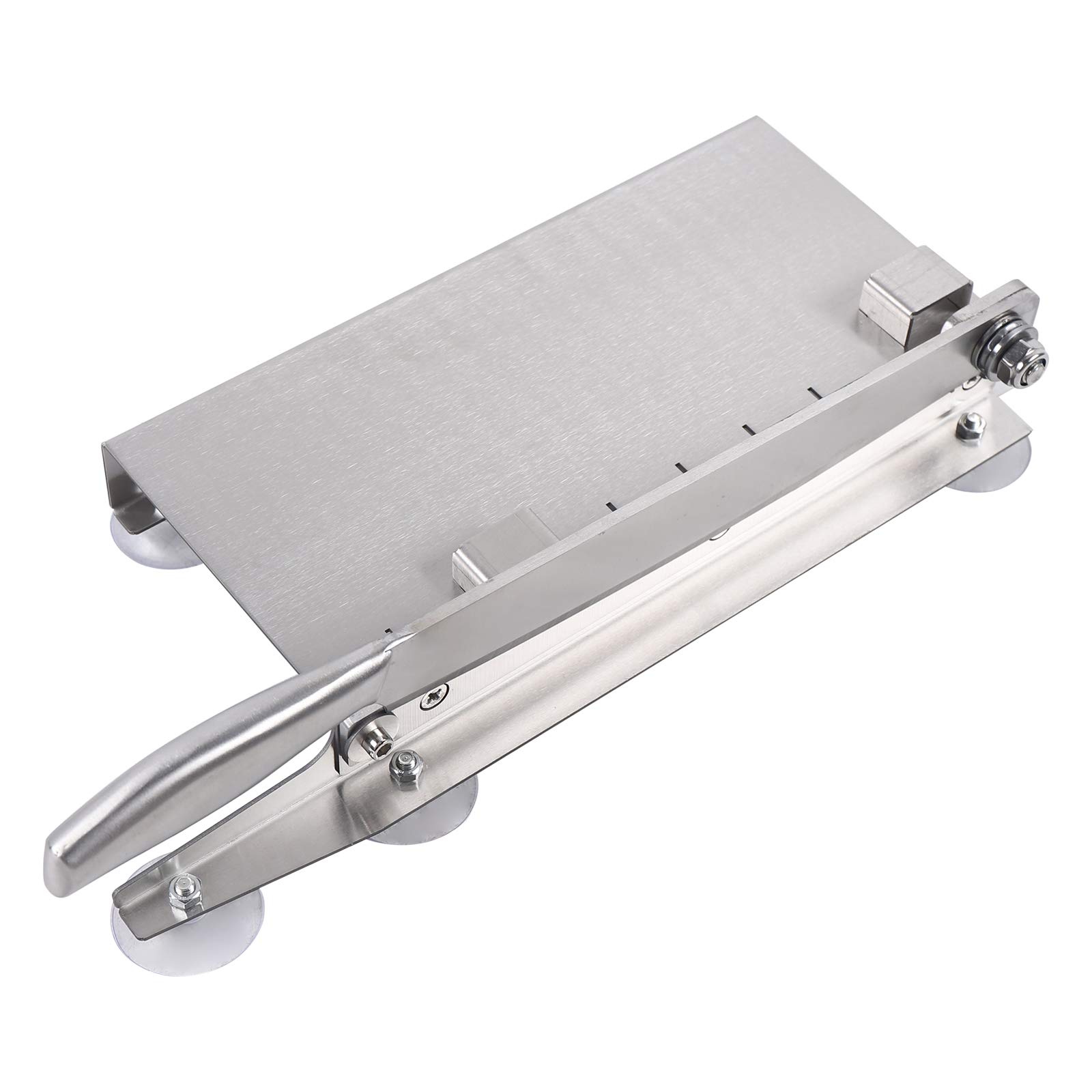 LOYALHEARTDY Manual Meat Slicer & Bone Cutter - Stainless Steel Rib Chopper for Deli, Fish, Chicken, Beef & Frozen Meat - Perfect for Home Kitchens, Butcher Shops & Food Preparation