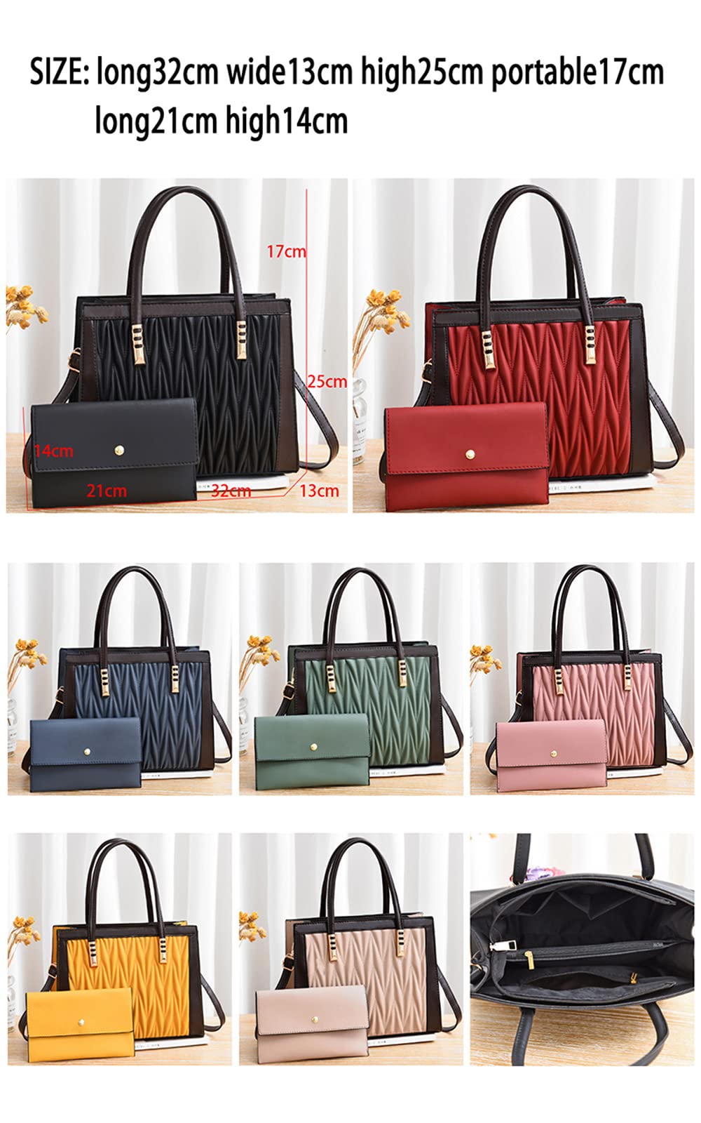 Stylish Women's Leather Handbag - Fashionable Crossbody Shoulder Bag & Messenger Purse with Pockets - Perfect for Work, Travel, and Everyday Use