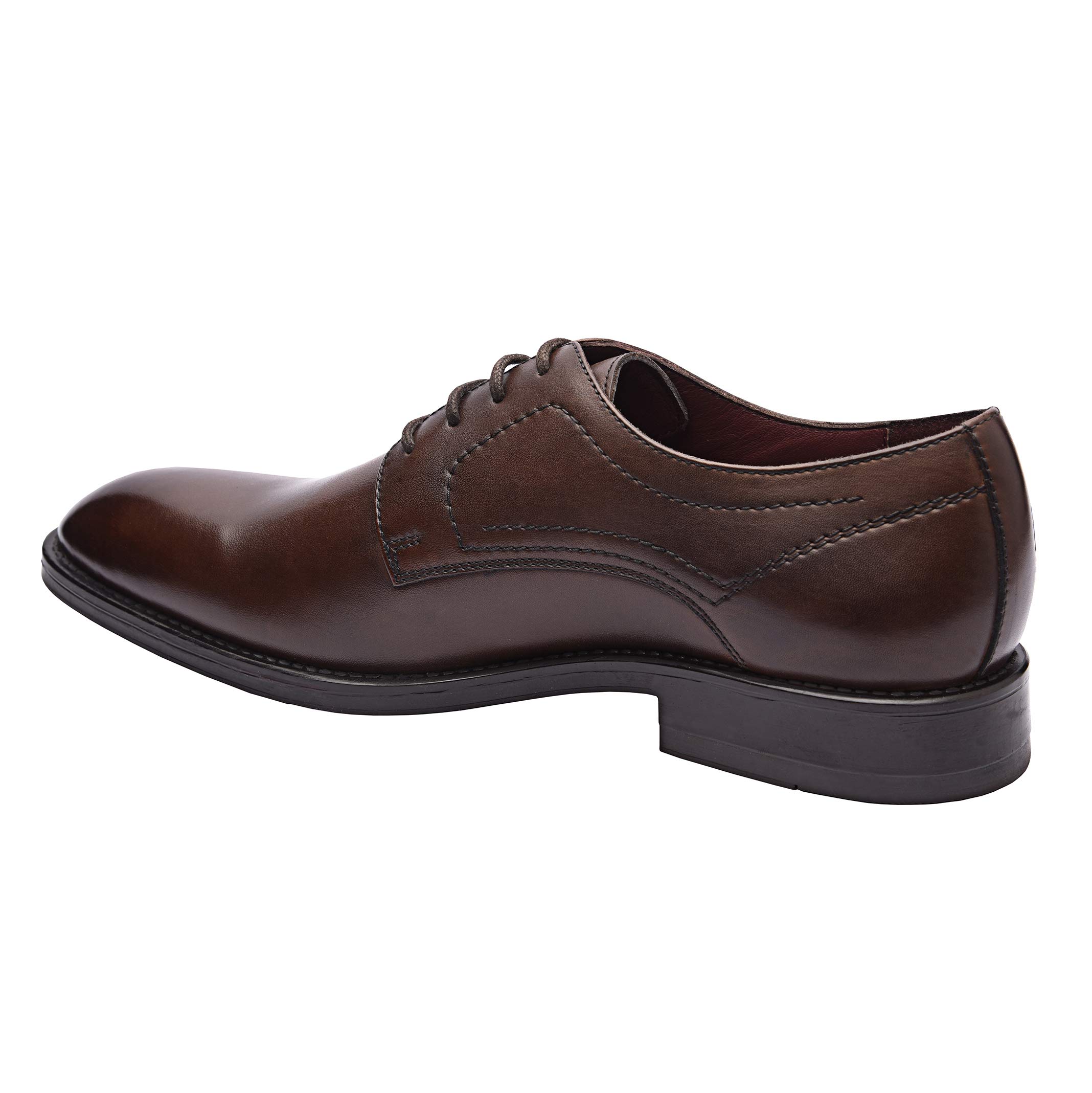 Genuine Leather Men's Dress Shoes - Classic Derby Oxford Business Shoes for Men | Formal Office Wear & Wedding Occasions