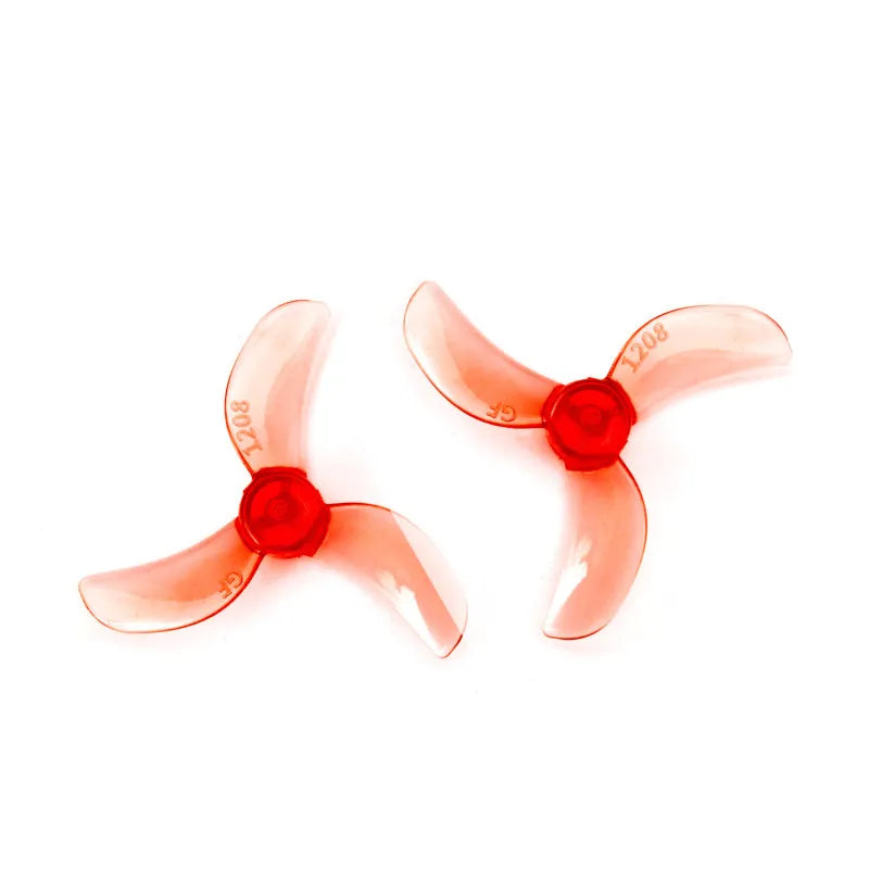 Gemfan 1208 3.31MM Propeller Blades 0.8MM/1.5MM for 0802 25000KV Motor - 16 Pack - Perfect for FPV Drones, Mini Quadcopters and RC Aircraft