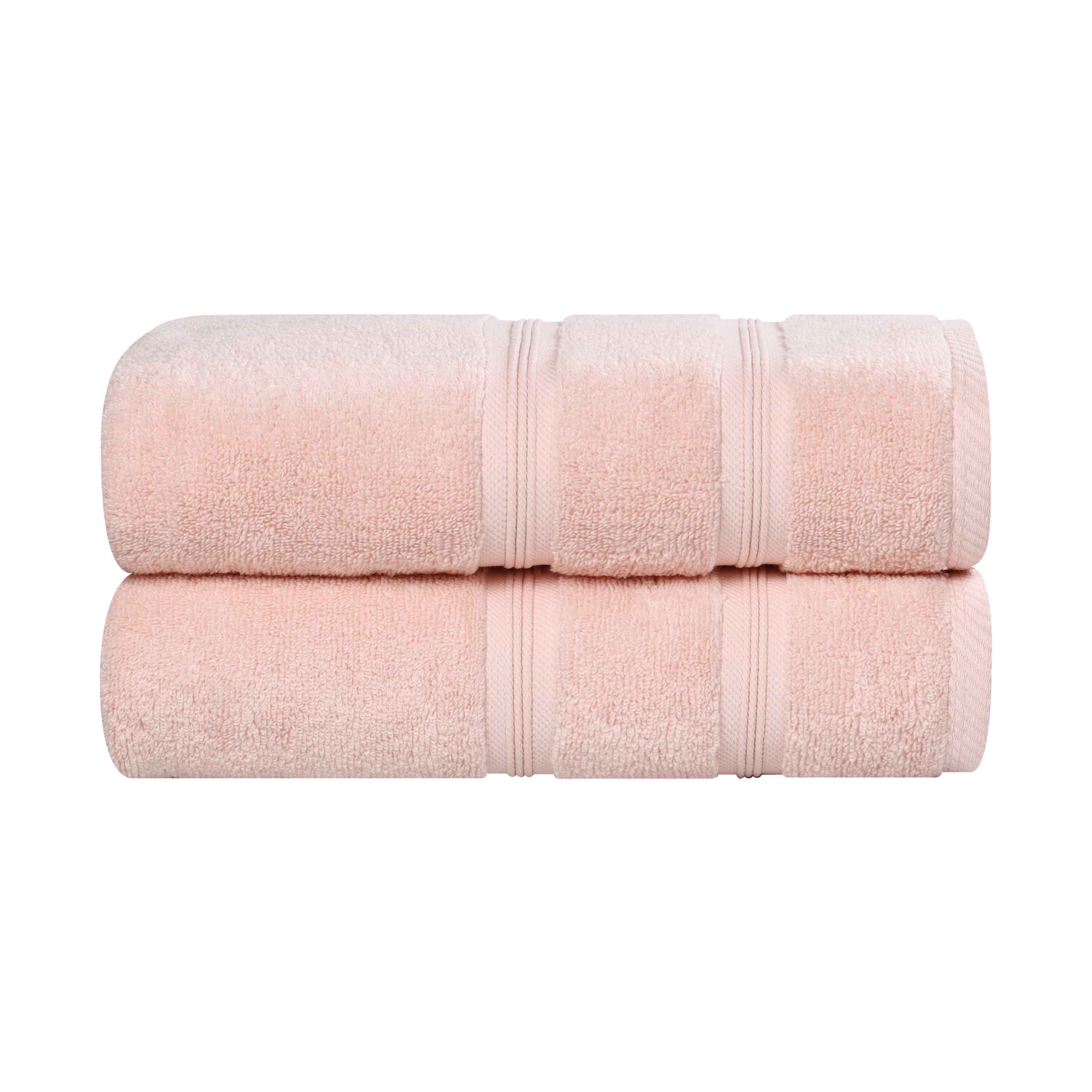 Premium Smart Dry Zero Twist Cotton Bath Towels Set of 2 - Ultra Soft, Absorbent Medium Weight Bath Sheets for Spa, Gym & Luxury Home Use