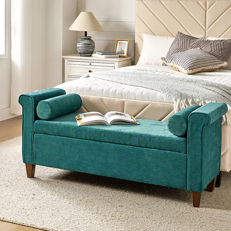 Gabino Traditional Style Storage Bench - Multipurpose Entryway, Living Room, Bedroom Seat with Storage - Perfect for Home Decor & Organization