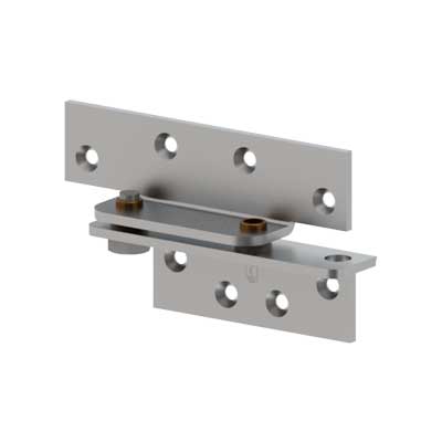 Hager 253 US2C Full Surface Reinforcing Pivot - 4.5 Inch Non-Handed Zinc Plated Door Hinge for Heavy-Duty Commercial & Residential Use