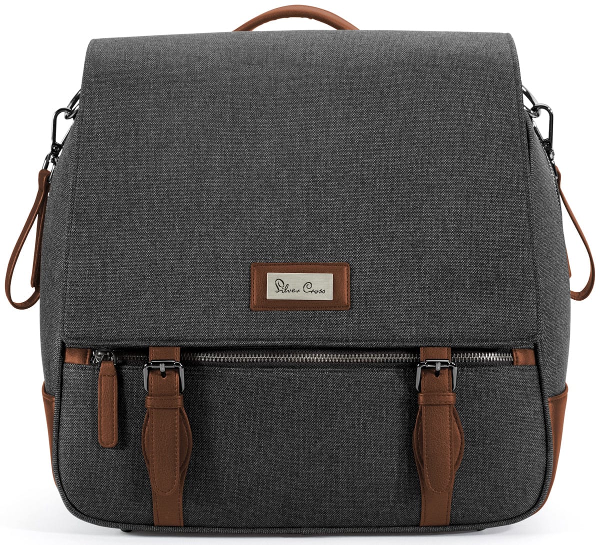 Silver Cross Changing Bag 2020 - Premium Diaper Bag for Moms, Waterproof & Spacious Baby Changing Tote with Insulated Pockets (Granite) - Perfect for Travel, Daycare & On-the-Go Parenting
