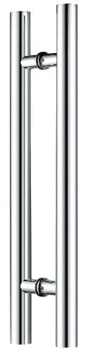 32 Inch Brushed Stainless Steel Door Handles - Modern Push/Pull Handles for Interior & Exterior Doors - Durable & Stylish Hardware for Homes, Offices, and Commercial Spaces