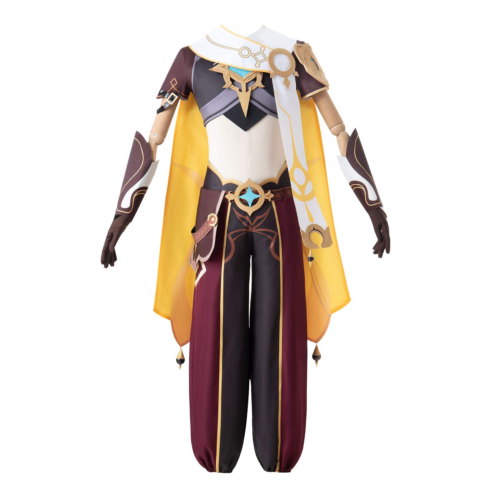 Genshin Impact Traveler Aether Cosplay Costume - Anime Game Character Halloween Costume for Men | Perfect for Conventions, Cosplay Events & Halloween Parties
