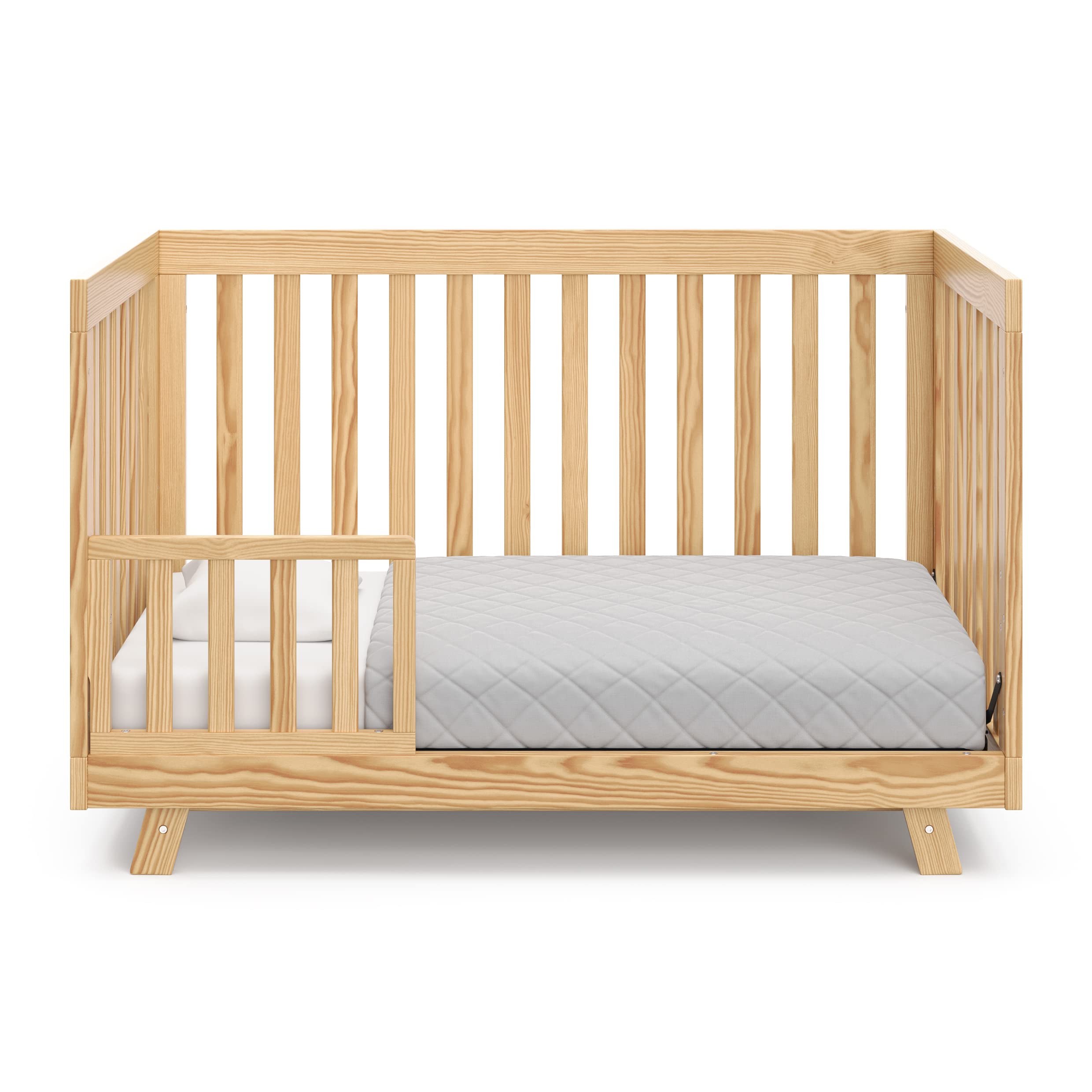 Storkcraft Beckett 3-in-1 Convertible Crib in Natural Finish | Baby Crib to Toddler Bed & Daybed Conversion | Fits Standard Full-Size Crib Mattress | Adjustable Height Mattress Base | Perfect for Nursery, Bedroom & Guest Room Use