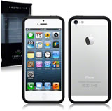 Apple iPhone 5 / 5S Bumper Case - Shockproof Protective Cover - Slim Fit Black - Perfect for Everyday Use & Outdoor Activities