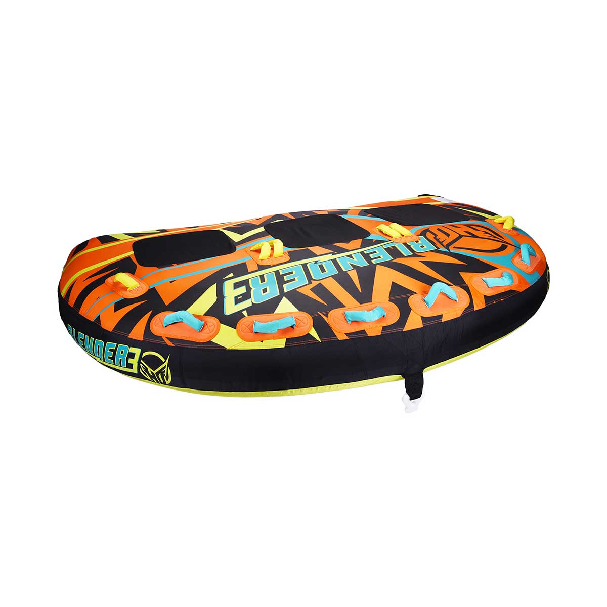 HO Sports Blender 3 Towable Tube - 3 Rider Inflatable Water Tube for Boating, Lake & Ocean Fun - Perfect for Family & Friends Water Sports Adventure