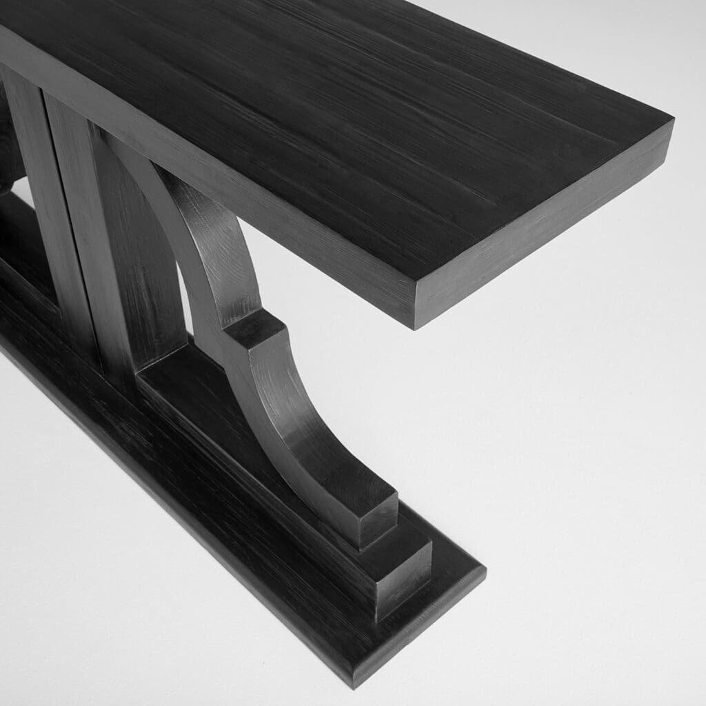 Cyan Design 11569 Bahia Console Table - Black Stain | Modern Entryway Sofa Table for Hallway, Living Room & Bedroom Decor