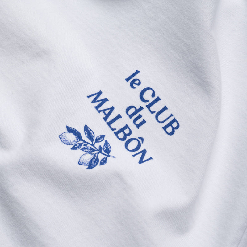 Malbon Golf Voyage Tee - Premium Cotton Men's Golf Shirt - White - Comfortable & Breathable for Golfing & Casual Wear