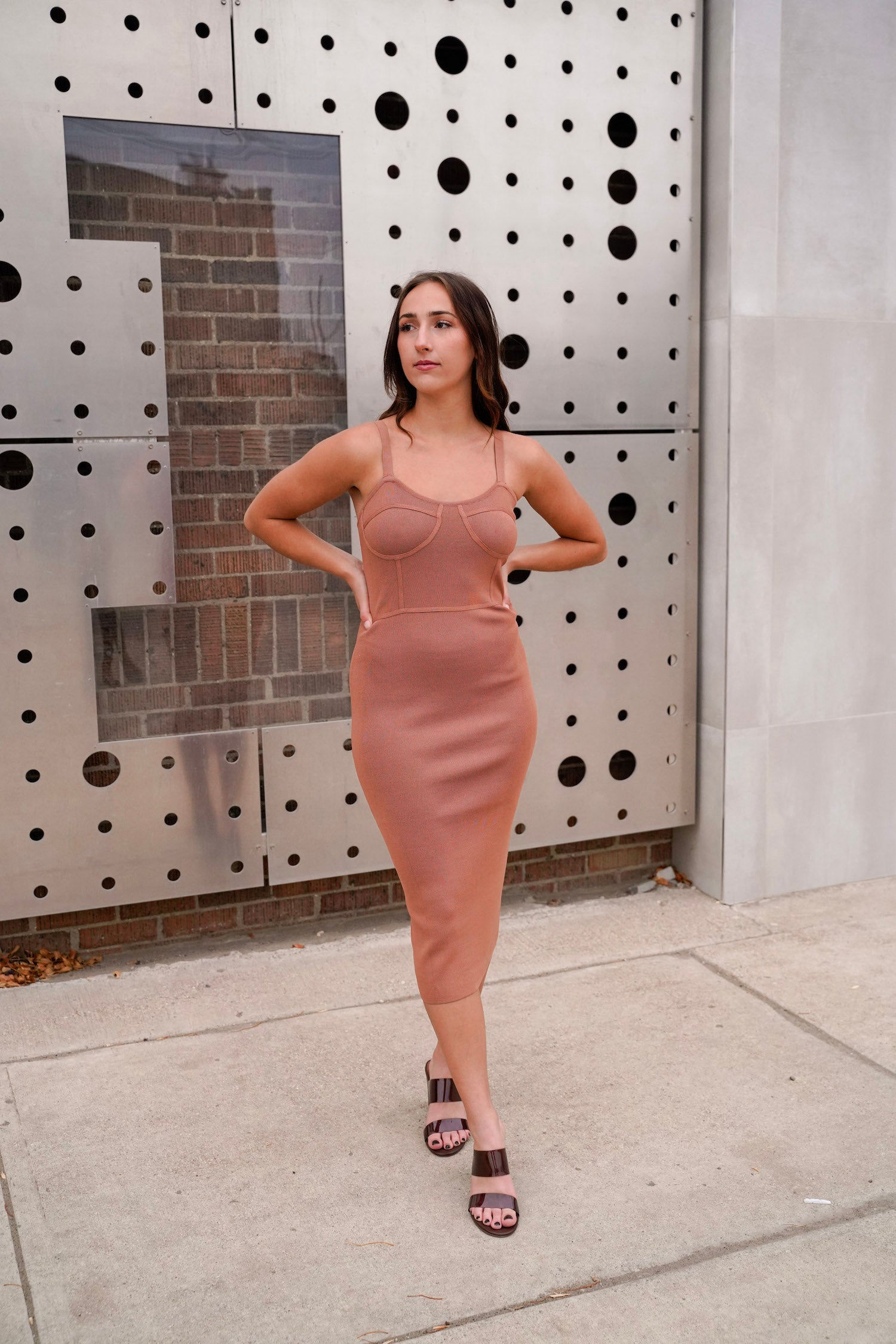 Portia Knit Dress for Women - Soft Stretchy Comfortable Casual Dress - Perfect for Work, Date Night & Everyday Wear