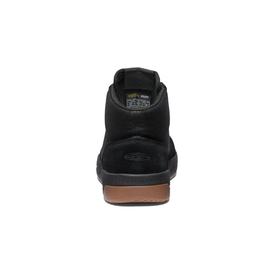 Kenton Mid Work Shoe for Men - Carbon Toe Safety Boots in Black/Gum | Durable Construction Work Shoes for Electricians, Carpenters & Industrial Workers