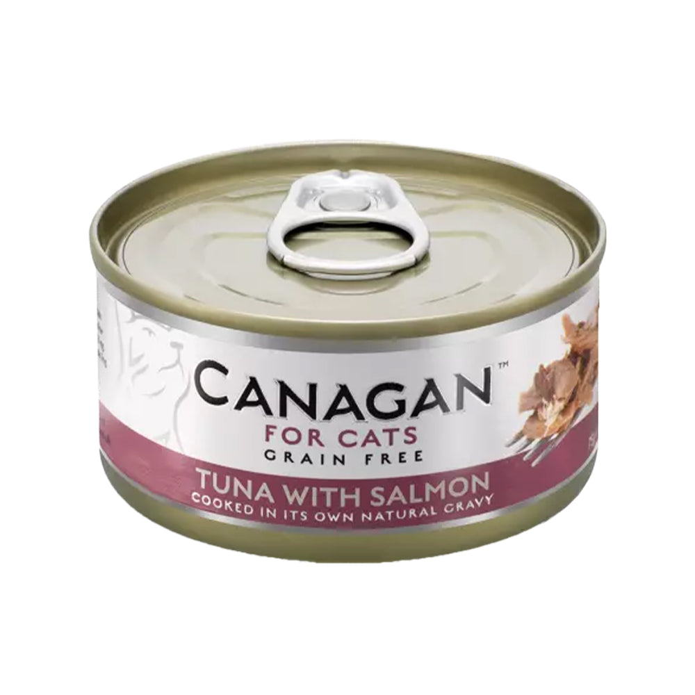 Grain-Free Tuna & Salmon Wet Cat Food - High Protein, Natural Ingredients for Adult Cats - Perfect for Mealtime, Weight Management & Picky Eaters
