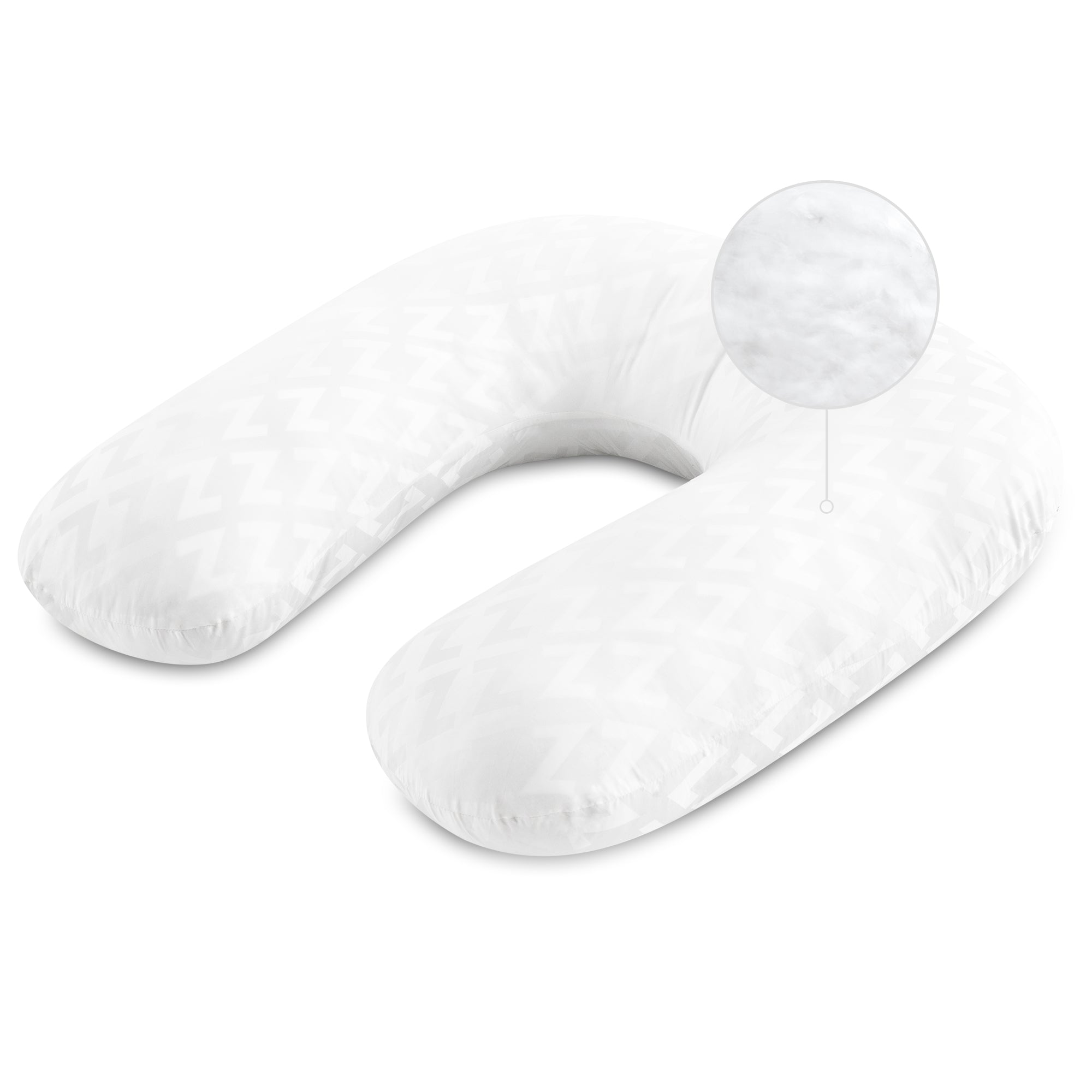 Malouf Horseshoe Pillow - Neck Support Travel Pillow for Side & Back Sleepers - Perfect for Airplane, Car & Home Use