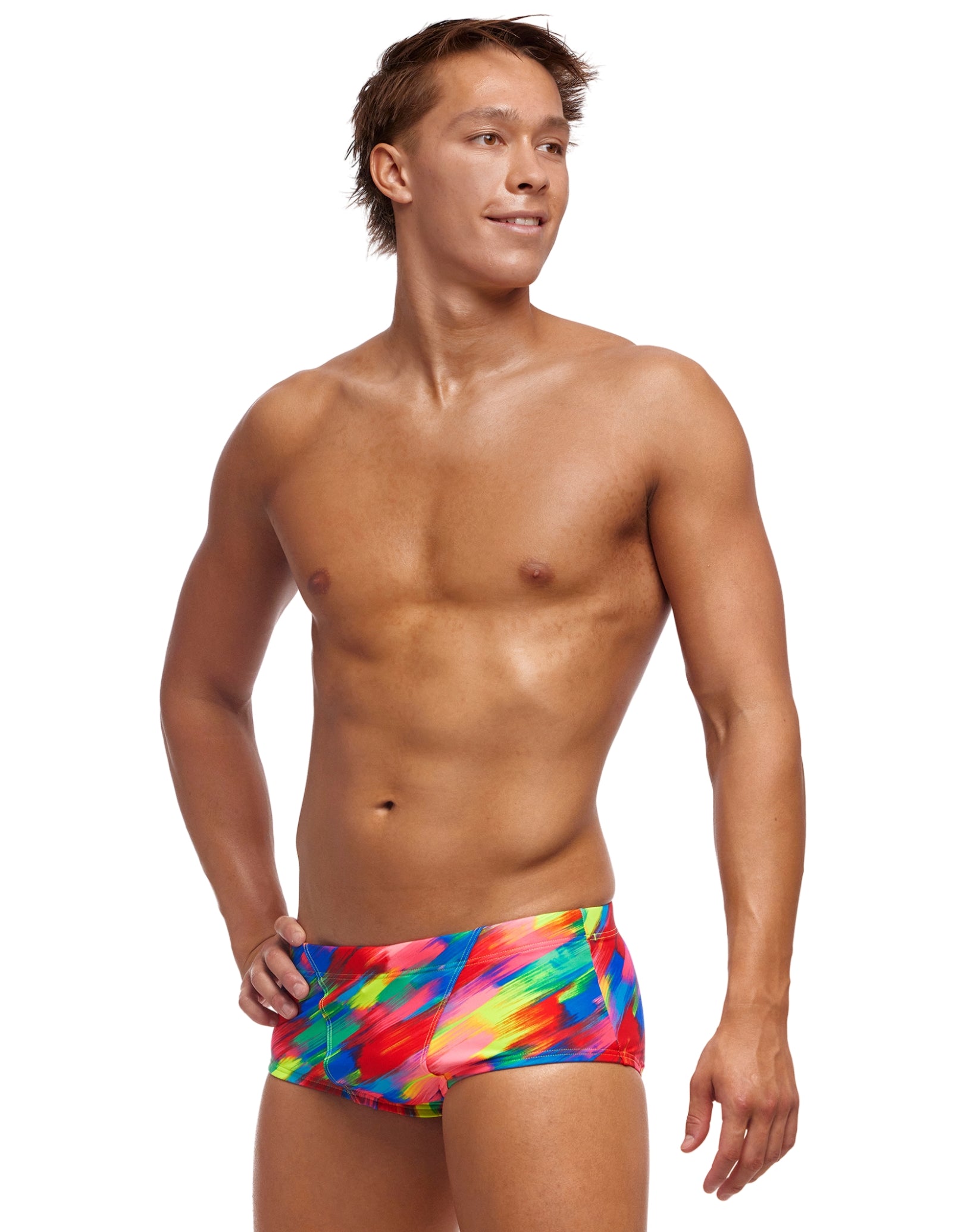 Classic Swim Trunks for Men - Quick Dry, Comfortable Beach Shorts with Stroked Design - Perfect for Swimming, Vacation & Summer Outdoor Activities