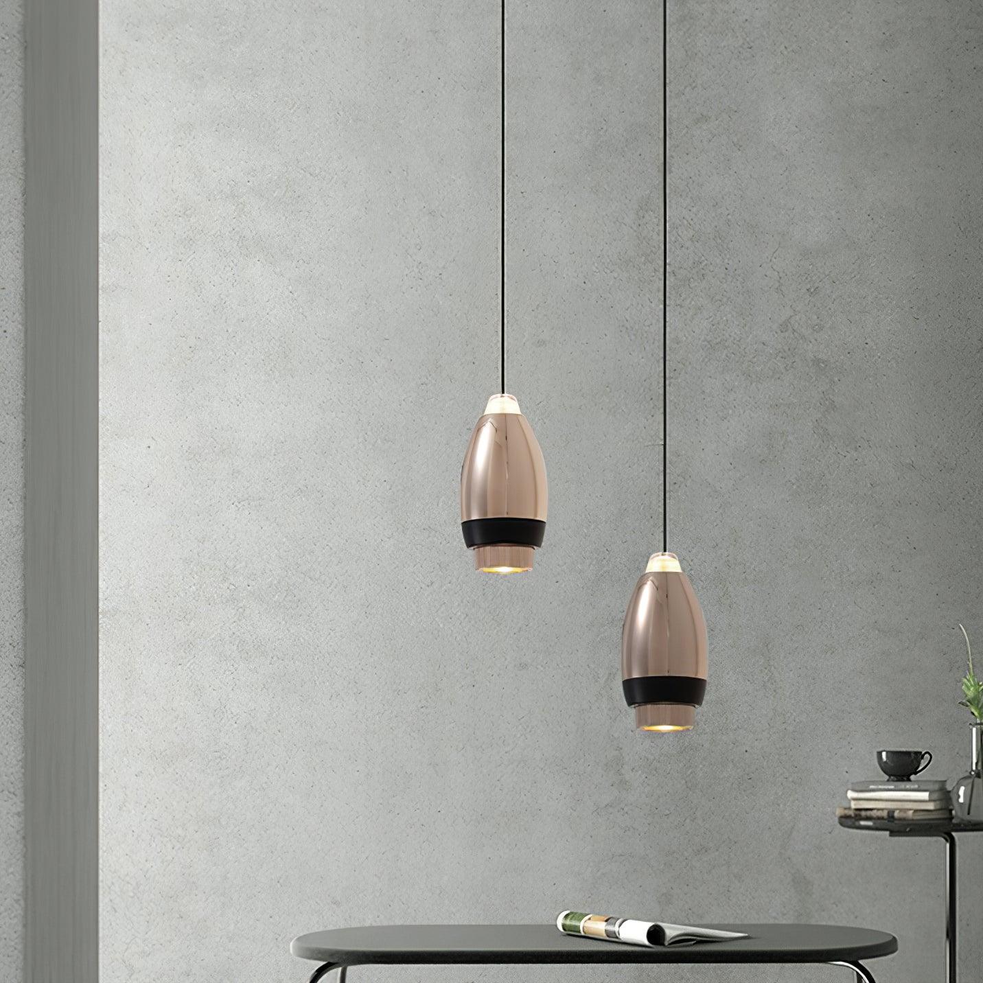 Modern Dawn Pendant Light - Elegant Glass Ceiling Hanging Lamp for Dining Room, Kitchen Island & Bedroom Decor - Warm White LED Lighting Fixture