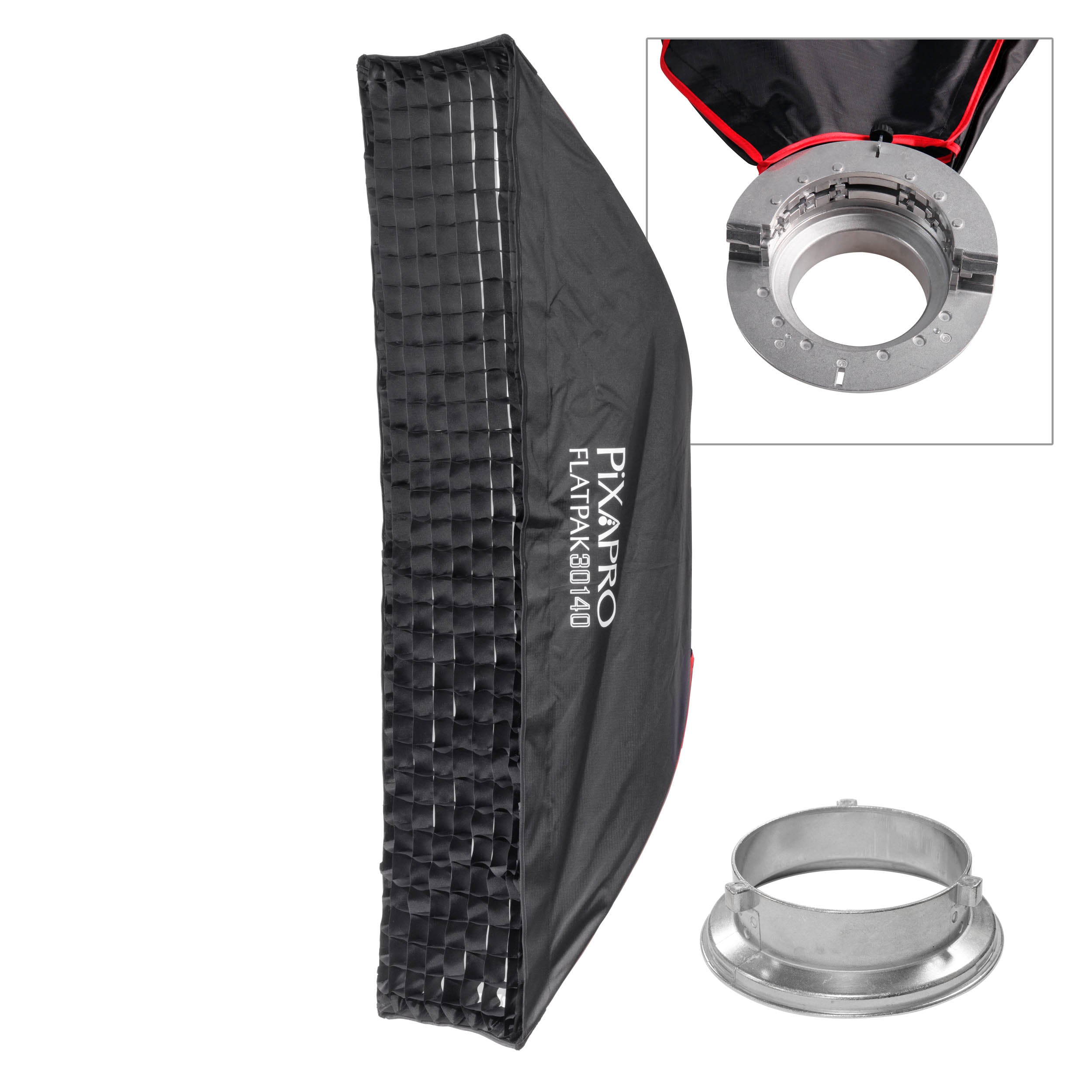 30x140cm Easy Open FlatPak Strip Softbox with Two Diffusion Layers - Patented Design for Professional Photography & Video Lighting - Perfect for Studio, Portrait, and Product Shoots