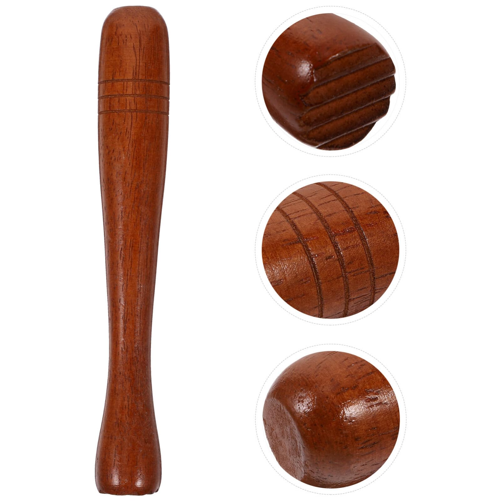 Premium Wooden Cocktail Muddler - Bar Tool for Mojitos, Ice Crushing & Mixing - Natural Wood Ice Crusher & Masher for Cocktails, Garlic, Avocado & Fruits - Perfect for Home Bars, Parties & Mixology Enthusiasts
