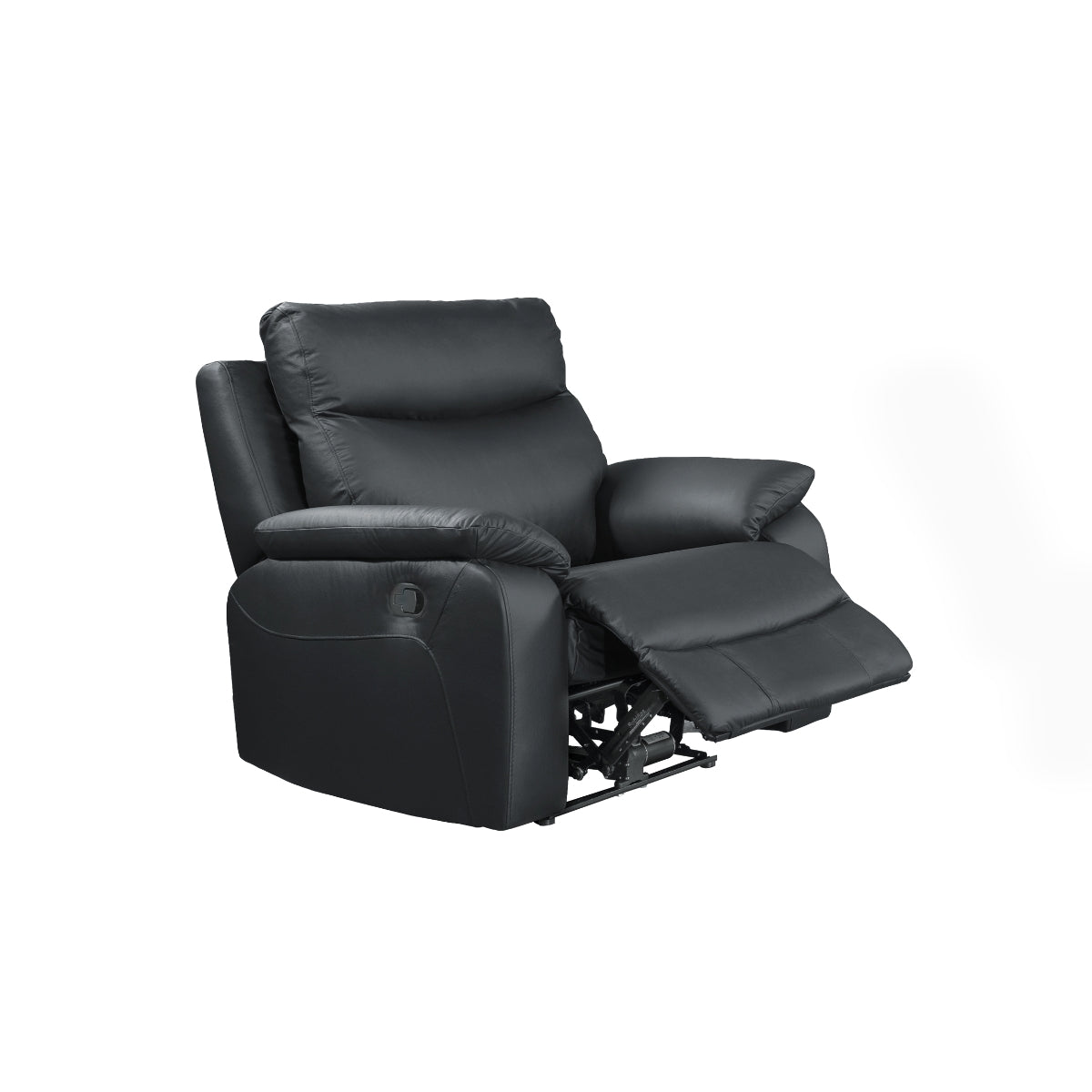 ErgoLux Modern Recliner Chair - Adjustable PU Leather Lounge Chair with Footrest for Living Room, Bedroom & Home Theater - Comfortable Reclining Sofa for Relaxing, Reading & Watching TV