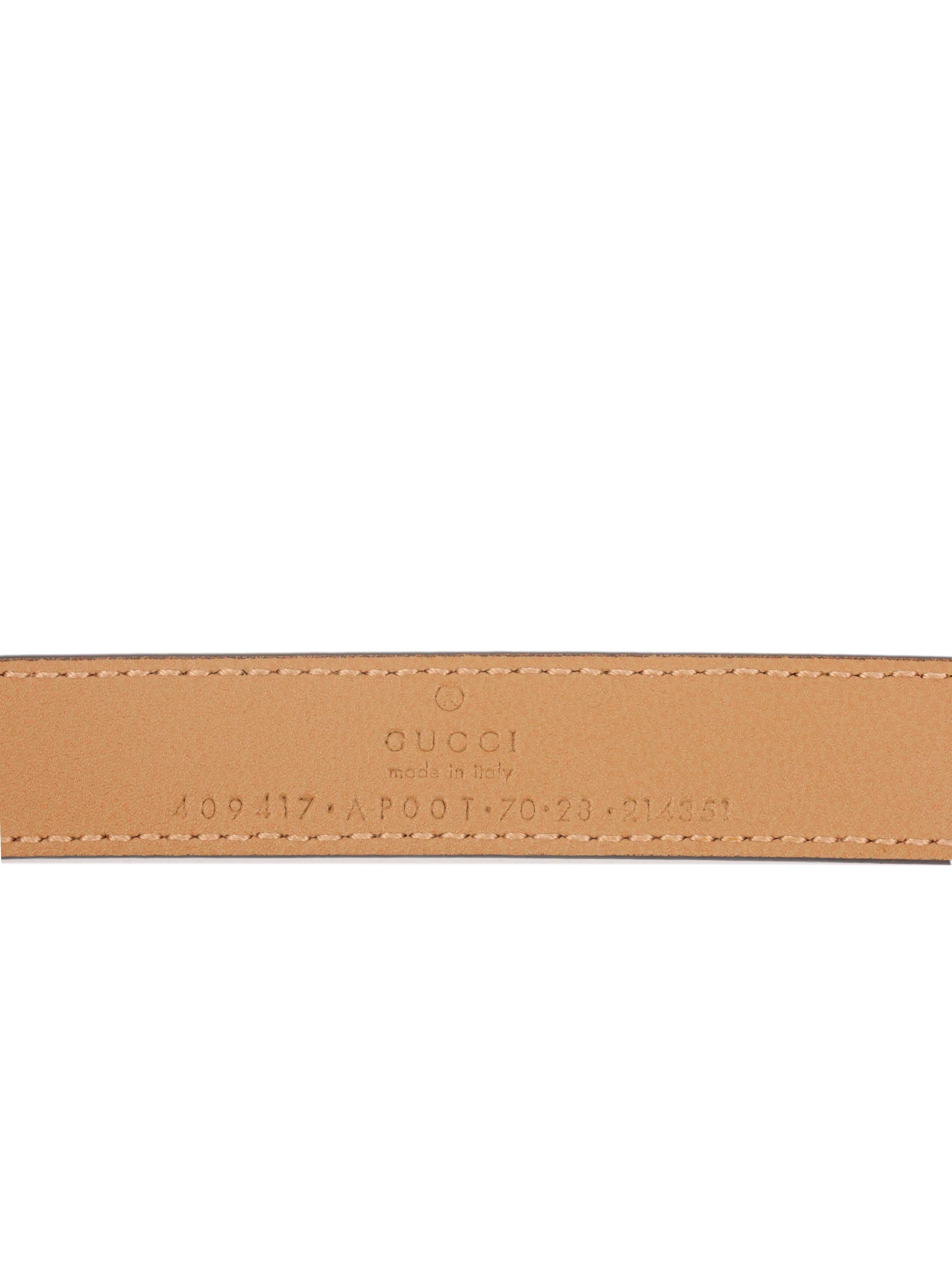 Gucci GG Marmont Thin Belt for Women - Genuine Leather Adjustable Waist Belt in Brown | Perfect for Jeans, Dresses & Casual Outfits