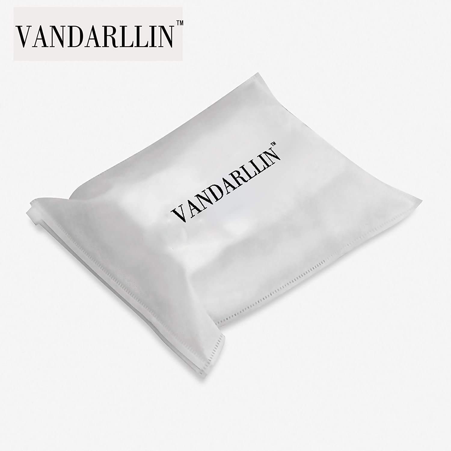 Vandarllin Geometric Pattern Waterproof Polyester Shower Curtain 66x72 Inches - Modern White & Grey Bathroom Decor for Home, Hotel & Spa Use