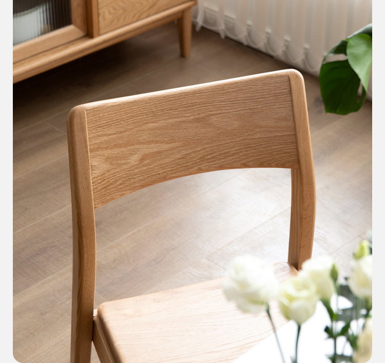 Solid Oak & Ash Wood Stacking Dining Chairs - Heavy Duty & Space-Saving for Restaurants, Events & Home Use