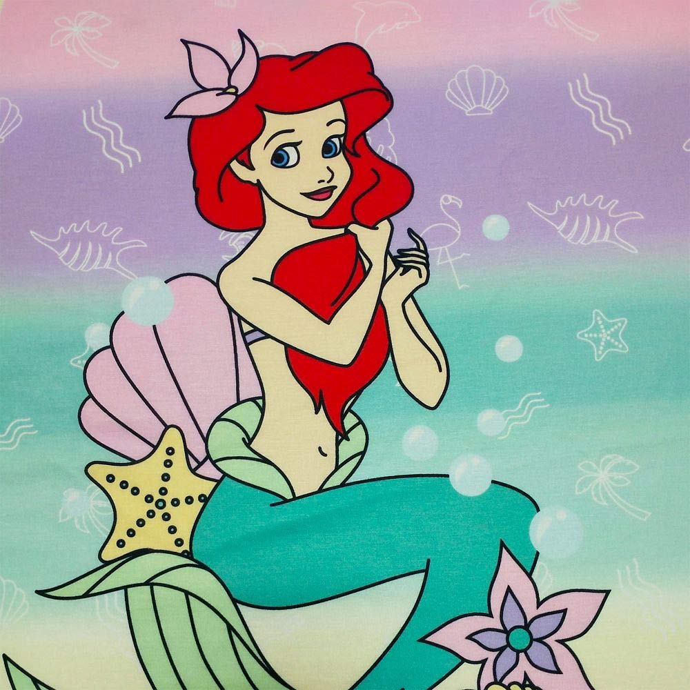 Disney Ariel The Little Mermaid Nightshirt for Girls - Soft Cotton Sleepwear, Size 3 - Perfect for Bedtime, Sleepovers & Disney Themed Parties