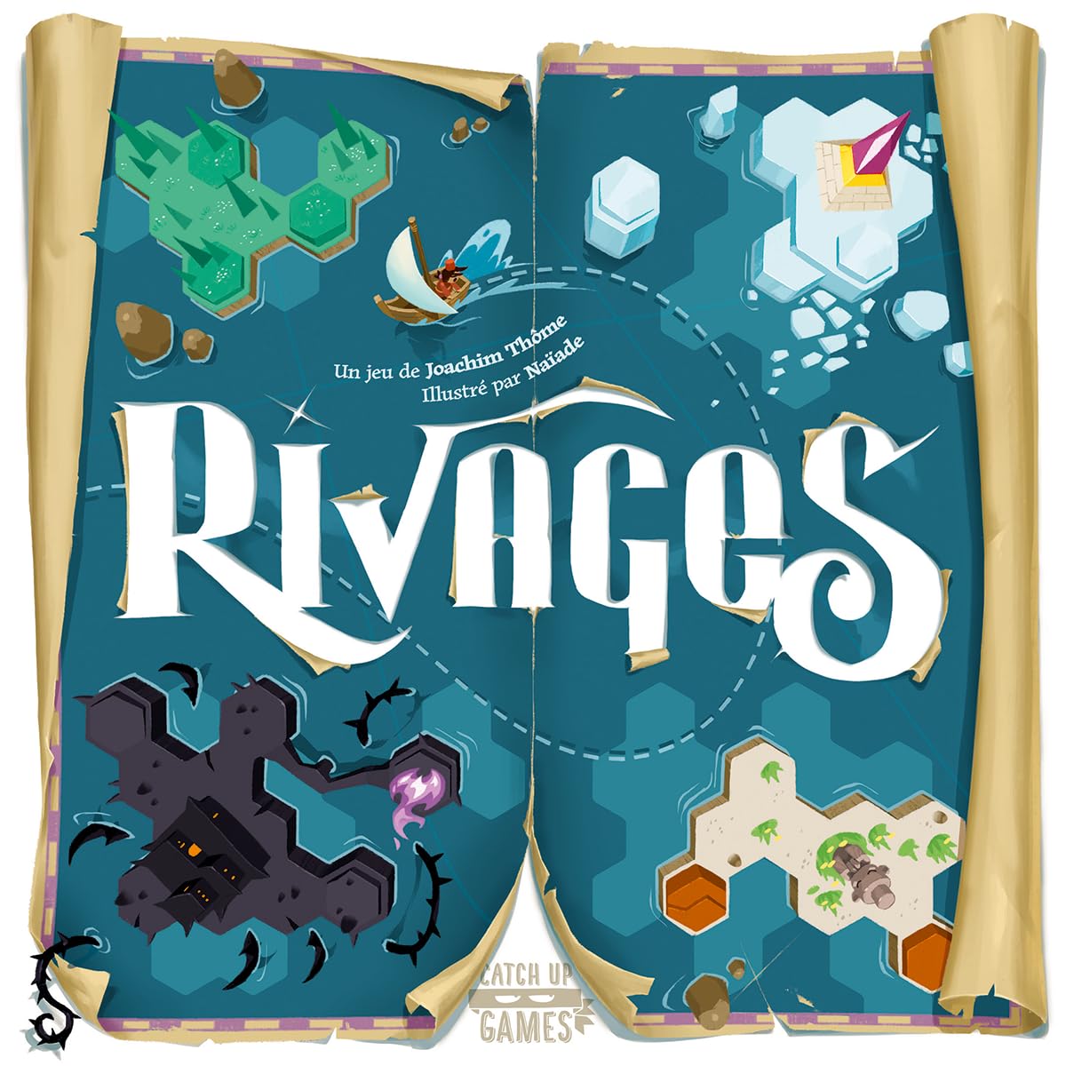 Blackrock Games Rivage - Exploration & Strategy Board Game for 1-5 Players Ages 8+ - Perfect for Family Game Nights