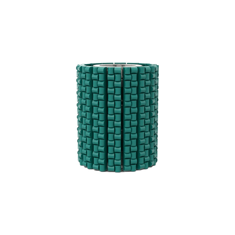 825PCS MOC 182078 Small Round Turquoise Flower Vase Building Blocks Set - DIY Creative Brick Model Kit for Home Office Decoration & Gift Idea
