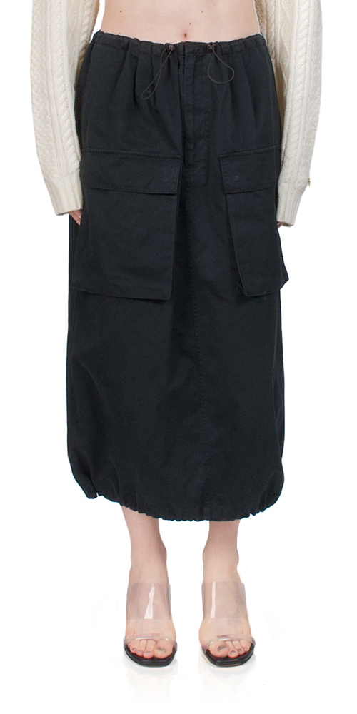 Stylish Cotton Gabardine Midi Skirt for Women - Comfortable A-Line Knee-Length Skirt with Pockets - Perfect for Office, Casual Wear & Spring Summer Outfits