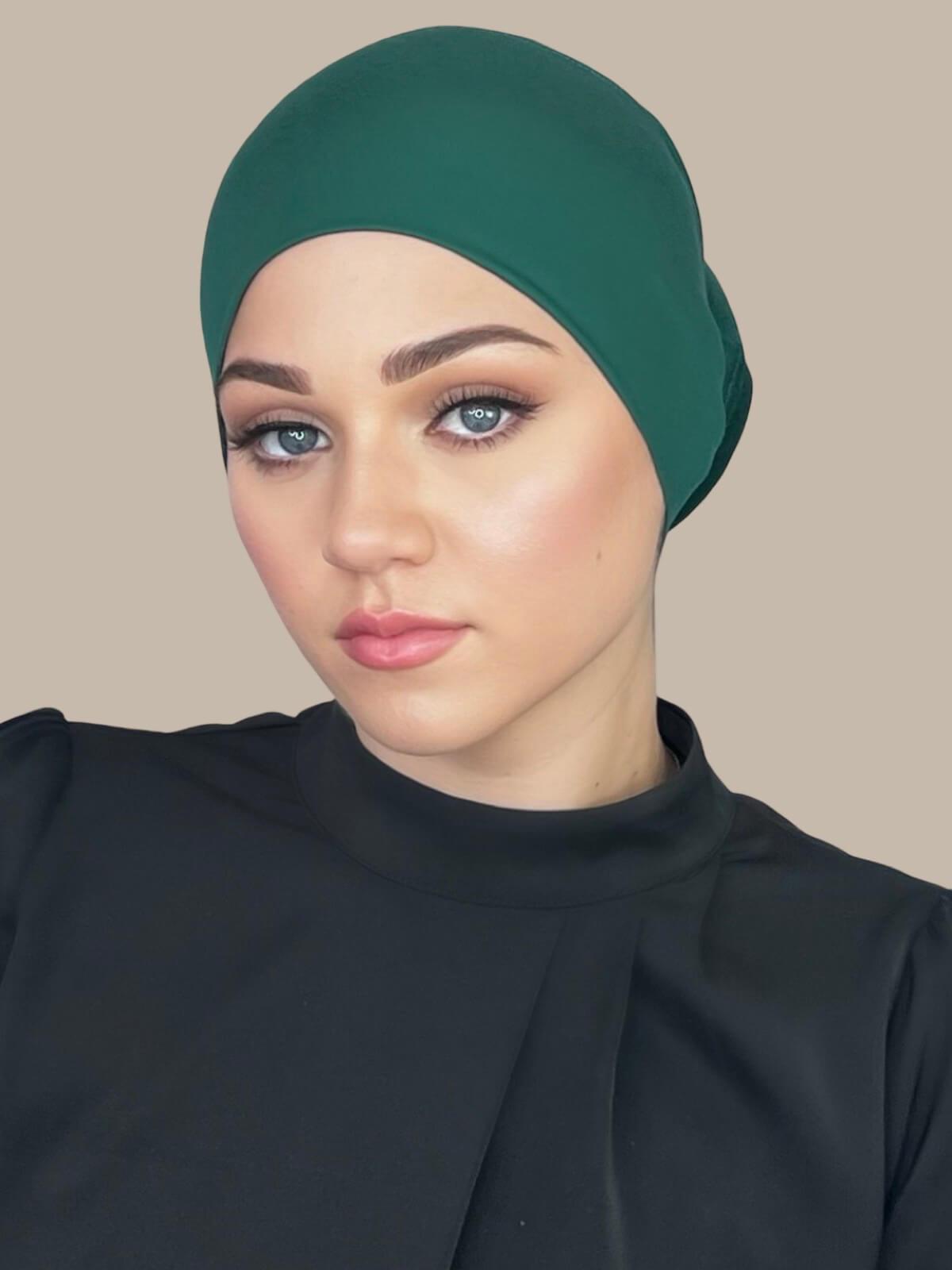 Premium Jersey Underscarf in Forrest Green - Soft & Comfortable Head Covering for Women - Perfect for Hijab, Modest Fashion & Everyday Wear
