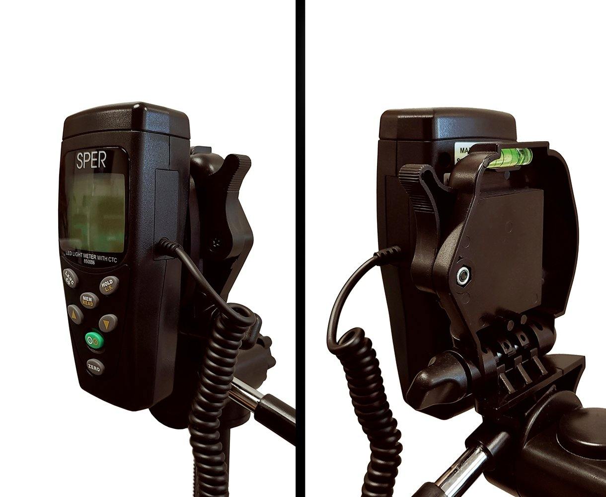 Professional LED Light Meter with Color Temperature Compensation - Accurate Lux Measurement for Photography, Film, and Indoor Lighting Setup