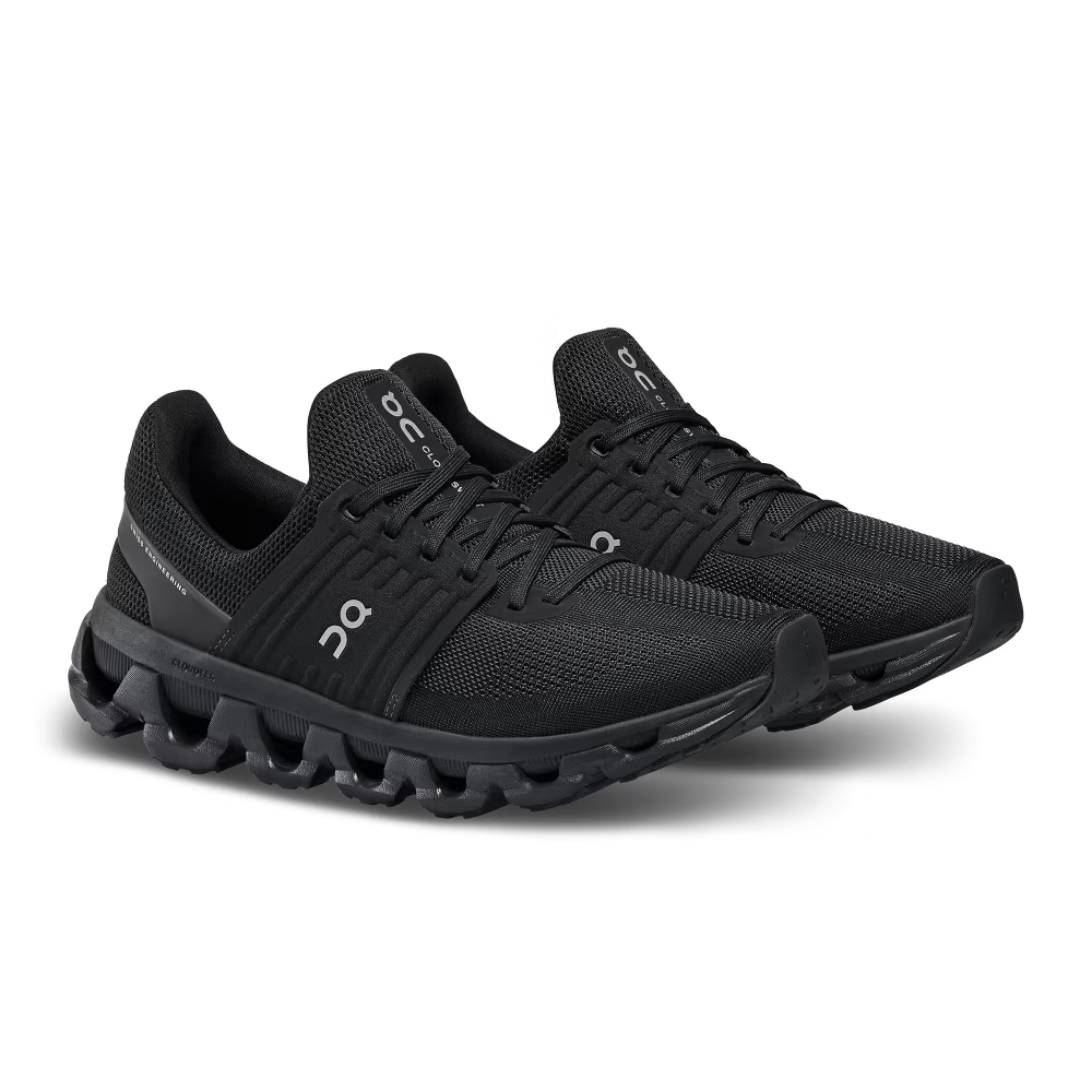 On Running Women's Cloudswift 3 AD Running Shoes - All Black | Lightweight & Cushioned for Road Running, Jogging & Gym Workouts