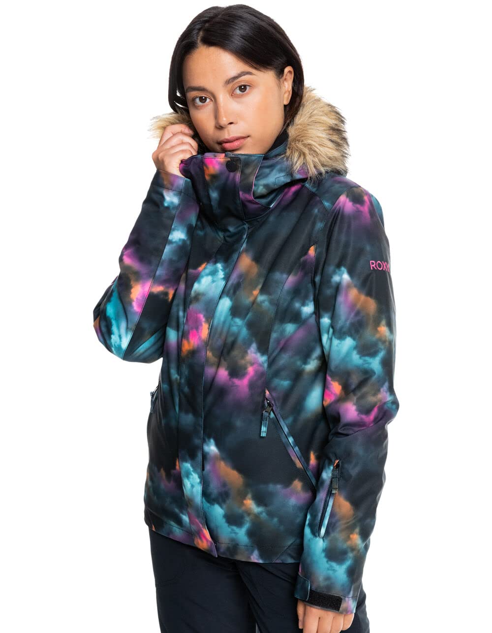 Roxy Jet Ski WarmFlight Insulated Jacket for Women - Waterproof Windproof Winter Paddle Boarding Coat - Perfect for Jet Skiing, Snowboarding & Cold Weather Outdoor Activities