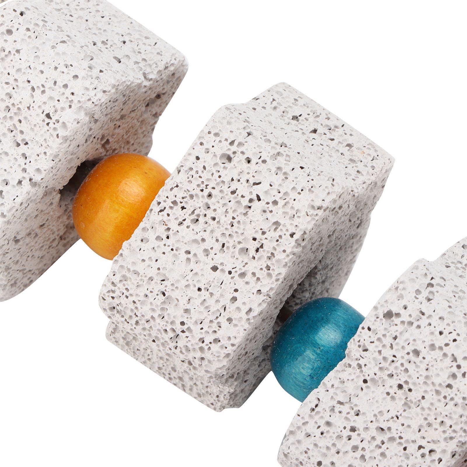 Premium Bird Beak Grinding Stone - Calcium Enriched Chew Toy with Bell | Natural Beak Care for Parakeets, Cockatiels & Small Pets | Cage Hanging Entertainment & Dental Health Accessory | Perfect for Playtime & Stress Relief