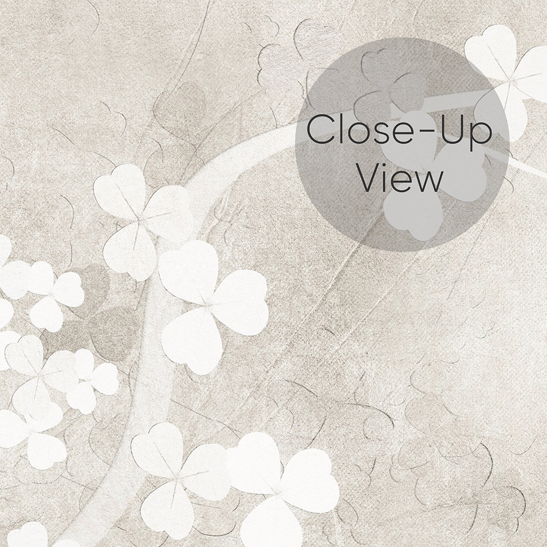 Pale Pink & Beige Sakura Blossom Wall Mural CCM152 - Elegant Floral Wallpaper for Bedroom, Living Room & Nursery Decor