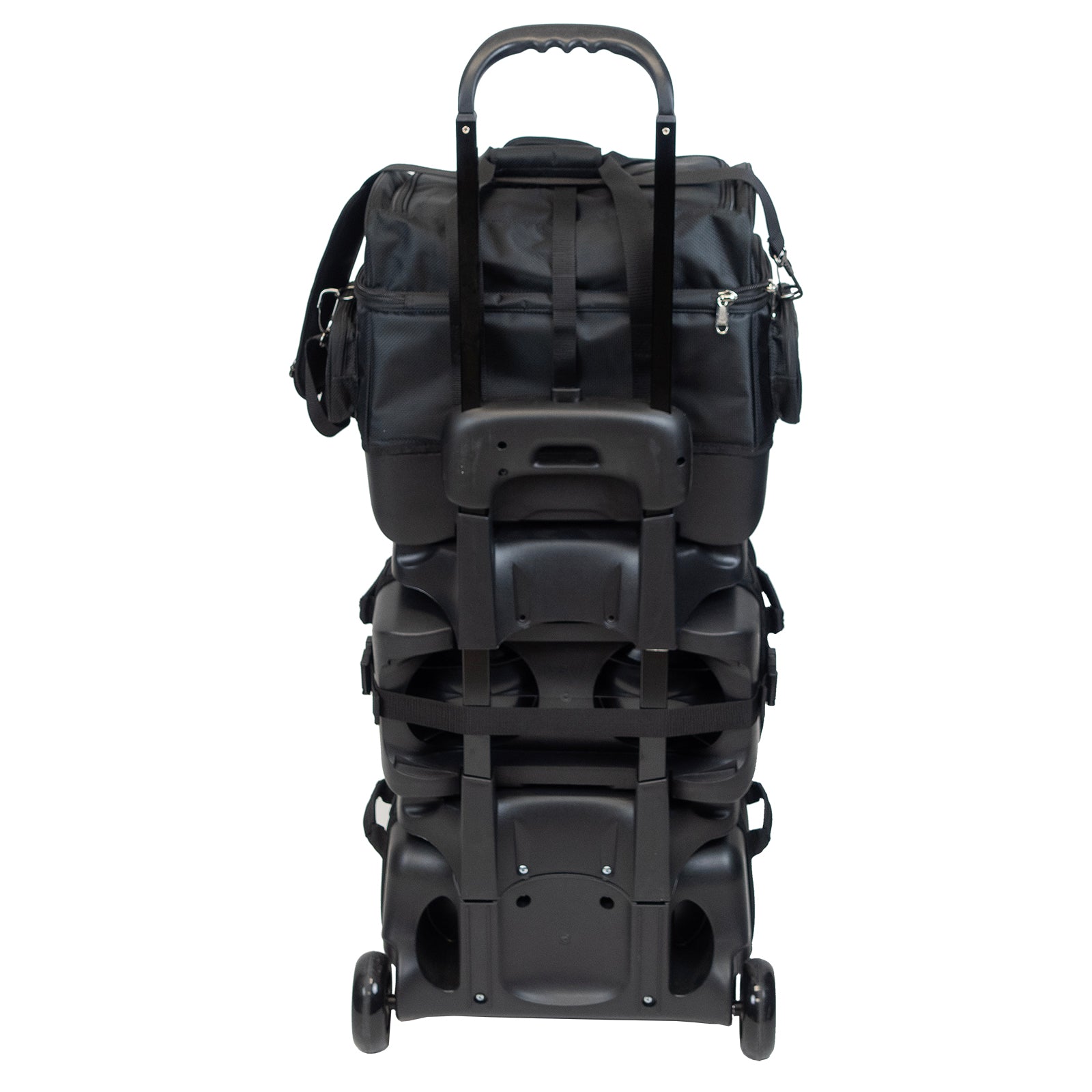 KR Strikeforce Diamond 6 Ball Roller Black Bowling Bag - Premium Bowling Equipment for Tournaments & League Play - Perfect for Pro Bowlers & Enthusiasts