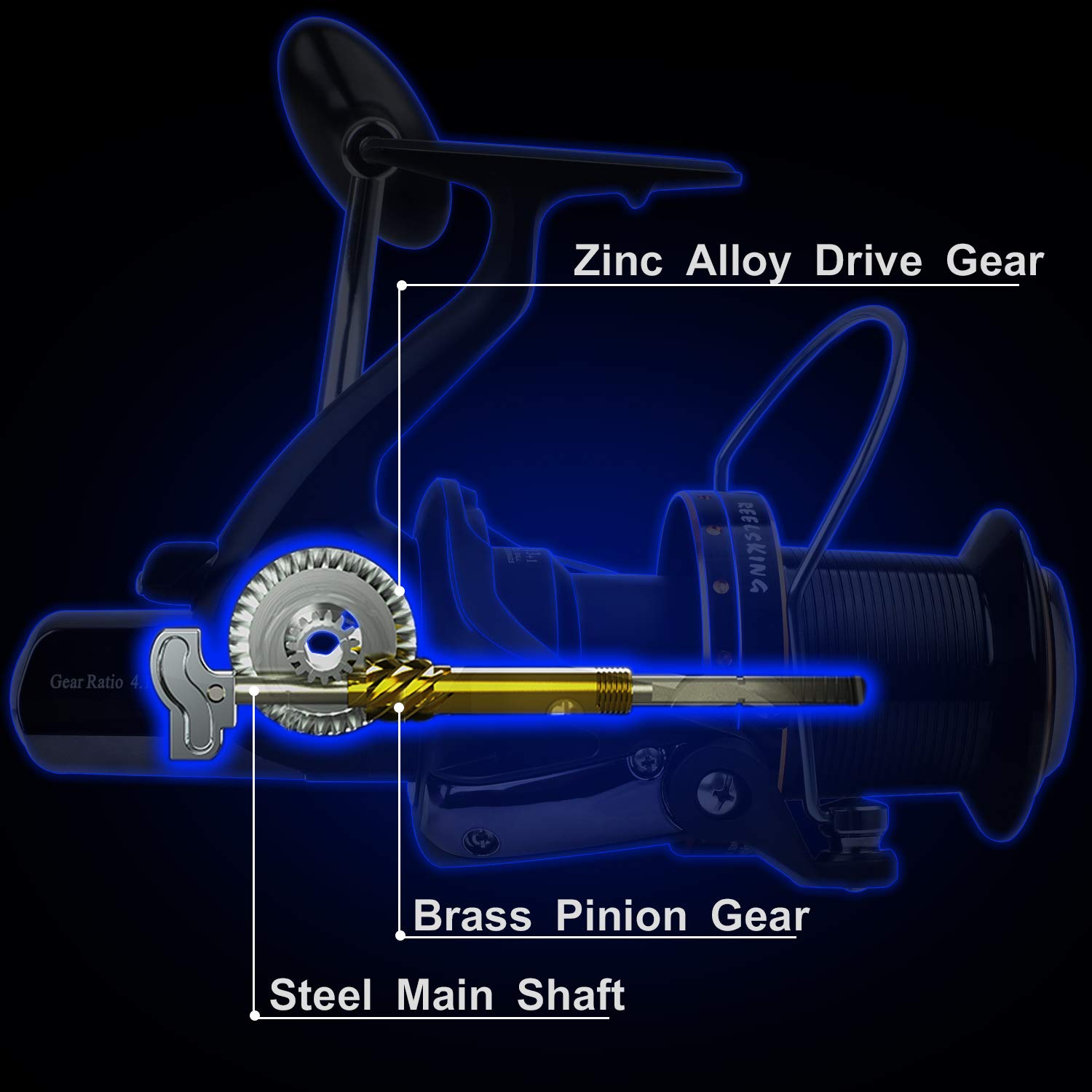 **9000/10000/11000 Series Surf Fishing Reel - 13+1 Stainless BB Ultra Smooth Spinning Reel for Saltwater & Freshwater - Heavy Duty Fishing Gear for Surf, Pier & Offshore Angling**