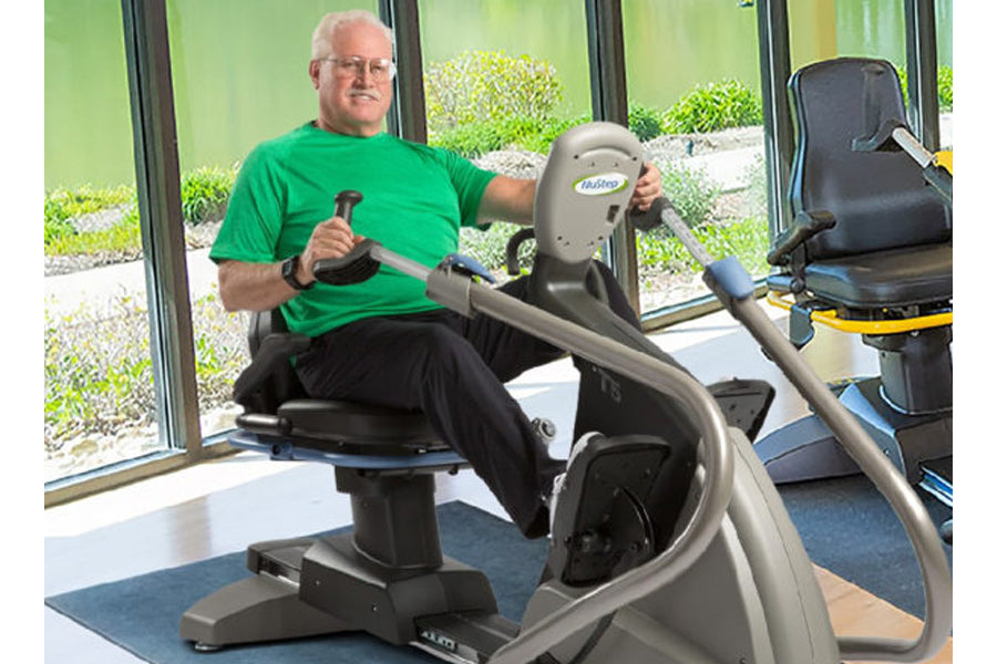 NuStep T5 Recumbent Elliptical Stepper Cross Trainer - Low Impact Exercise Machine for Home & Rehab - Perfect for Seniors, Physical Therapy & Cardio Workouts