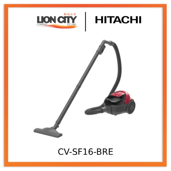 Hitachi CV SF16 BRE/LGN Compact Bagless Vacuum Cleaner - Powerful 16V Cordless Stick Vacuum for Pet Hair, Hard Floors & Carpets | Ideal for Home, Apartment & Car Cleaning