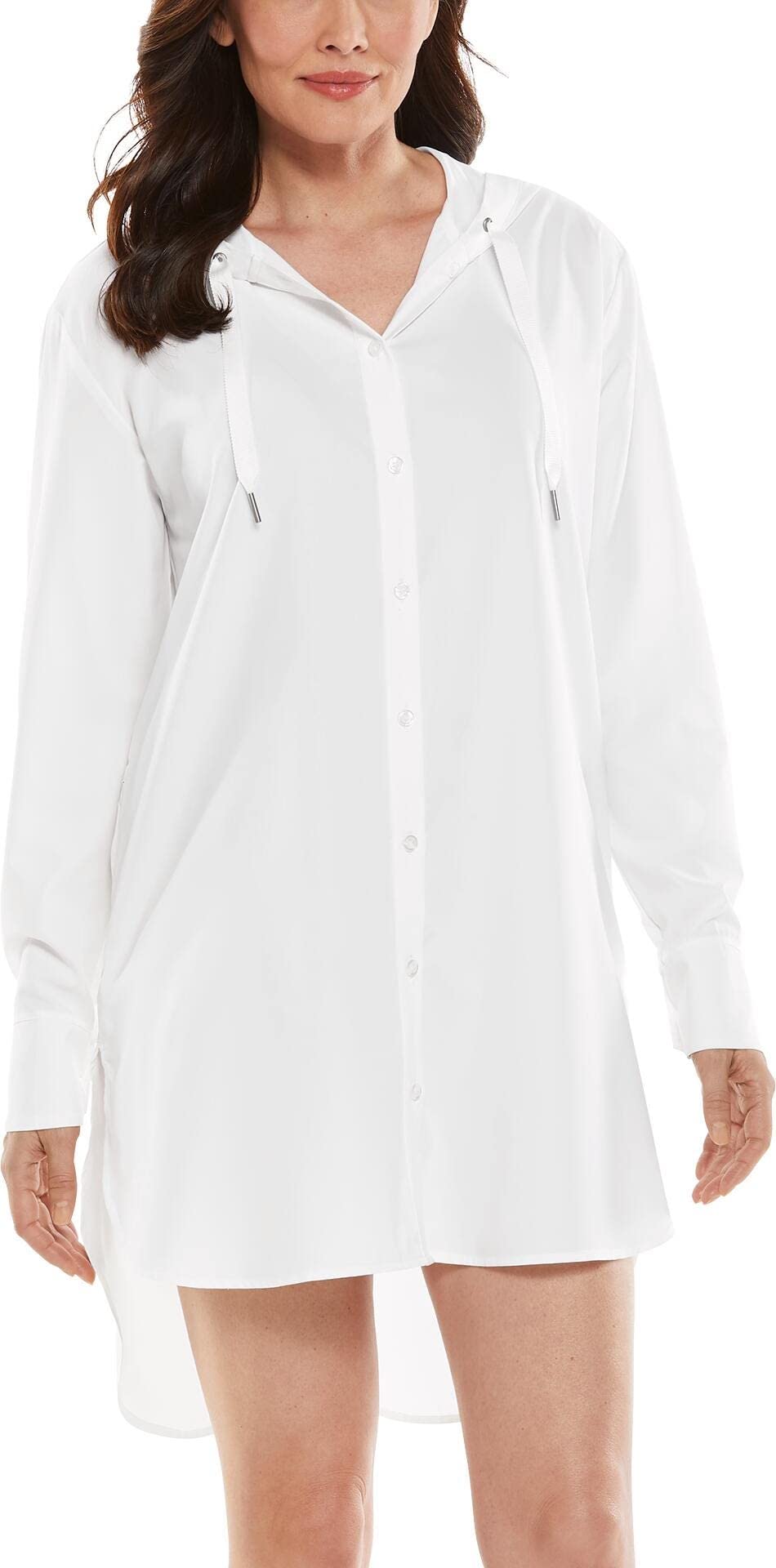 Coolibar UPF 50+ Women's Sun Protective Beach Shirt - Lightweight Long Sleeve Cover Up for Swimming, Surfing & Outdoor Activities