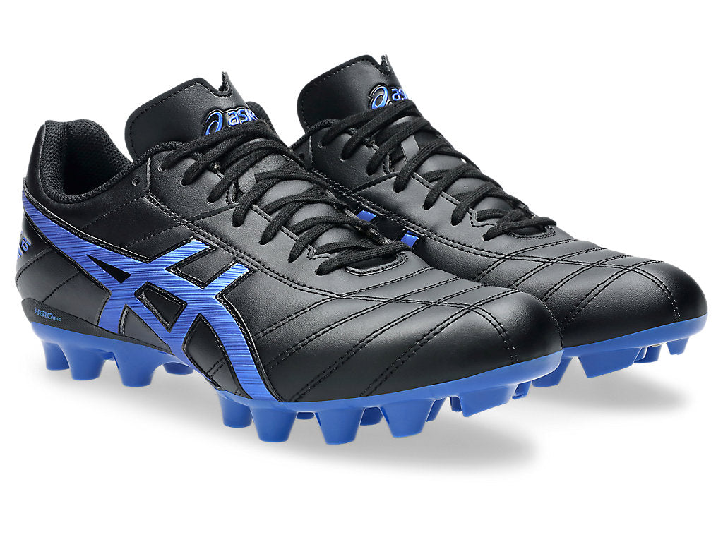 ASICS Men's Lethal RS 2 Speed Football Cleats - Black/Blue - Lightweight Soccer Shoes for Artificial Turf & Firm Ground - Perfect for Training & Matches