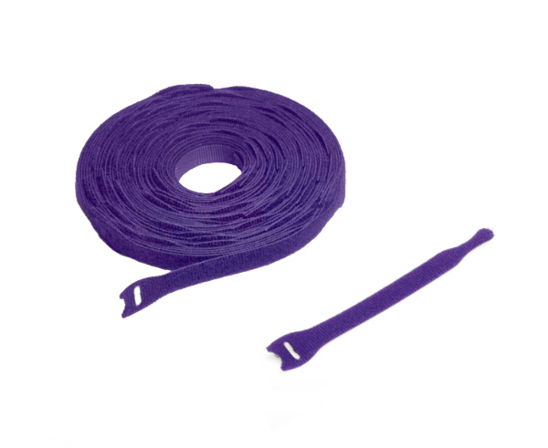 10 Pack Lite Cable Ties with Hook and Loop Fasteners - Organize Wires, Cables & Home Office Supplies