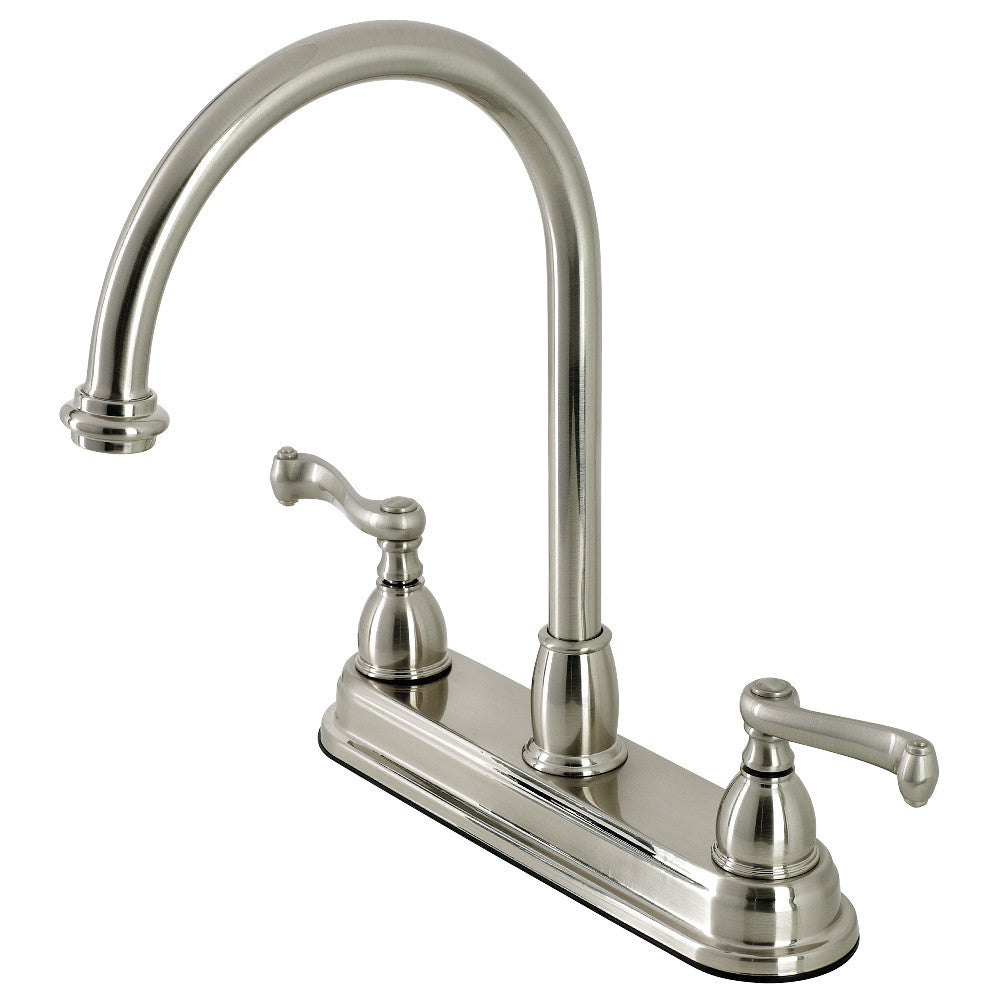 Kingston Brass KB3748FL 8 Inch Centerset Kitchen Faucet