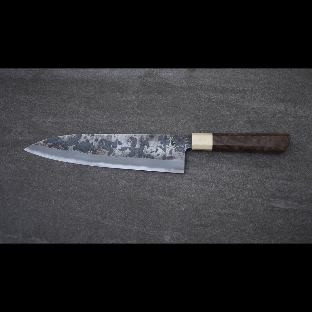 Premium Halcyon Forge 220x52 AS Gyuto Japanese Chef Knife - High Carbon Steel Blade for Professional Cooking, Sushi & Meat Cutting