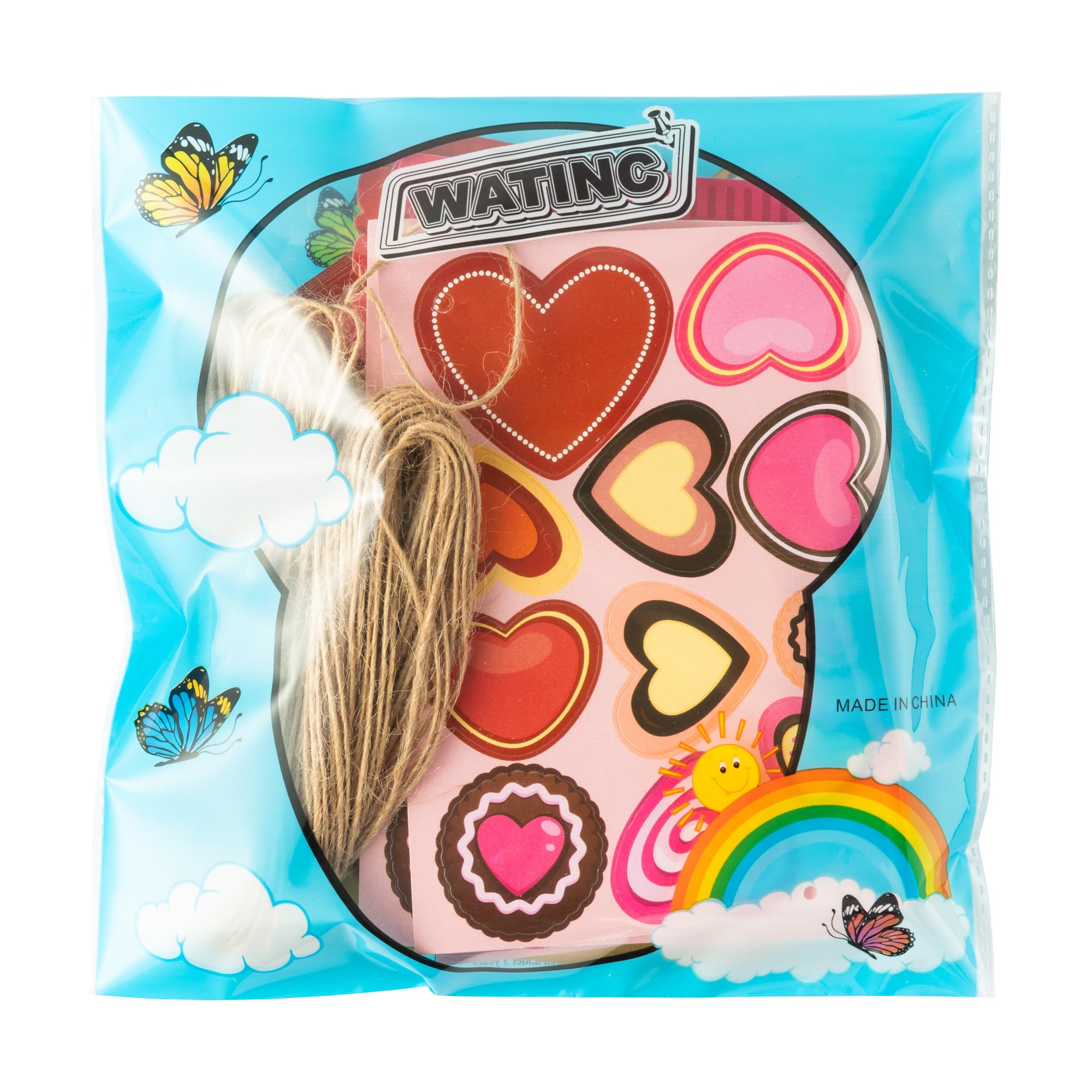 WATINC DIY Valentine's Day Candy Jar Craft Kit - 30PCS Heart-Shaped Candy Jar Making Supplies for Kids, Home, School & Classroom Activities | Perfect for Valentine Gifts, Party Decor & Creative Fun