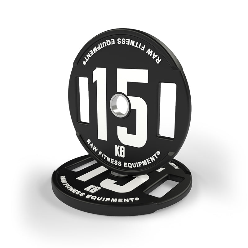 15KG Pair Weight Plates for Strength Training - Durable CPU Weight Plates for Home Gym, CrossFit & Powerlifting