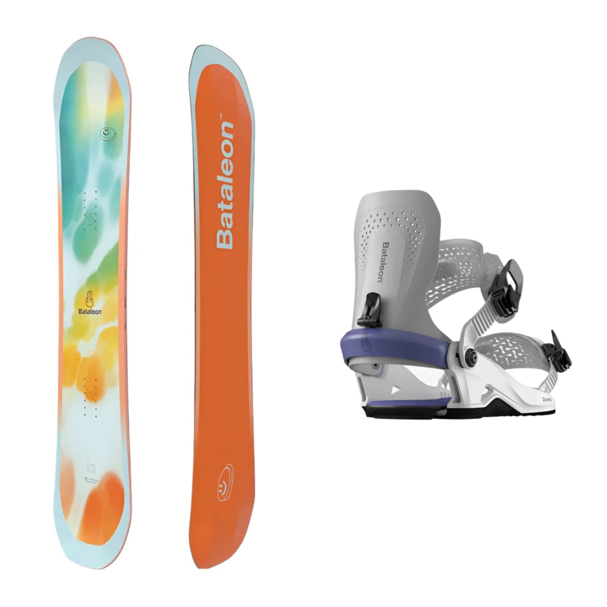 Bataleon Women's Feelbetter Snowboard with Donna HW Bindings 2025 - All-Mountain Freestyle Snowboard for Women | Perfect for Park, Powder & Groomed Runs