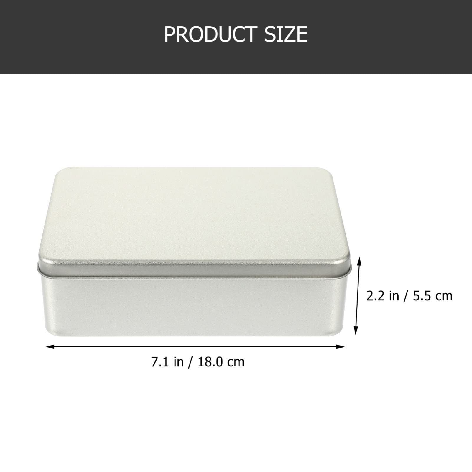 2-Piece Decorative Tin Storage Box Set with Lid - Small Square Metal Containers for Candles, Nuts, Makeup, Cookies & Tea | Perfect for Home, Office & Gift Packaging